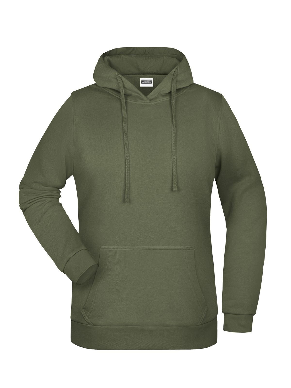 Basic Hoody Lady Damen Sweatshirt / Hoodie – Daiber – Farbe Olive – individuell veredelbar