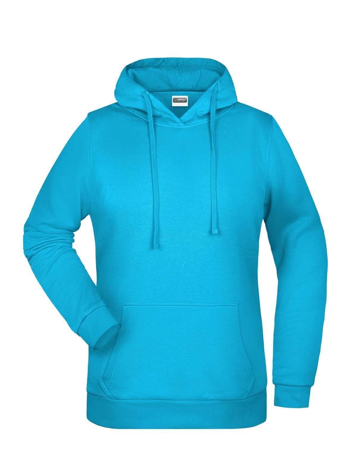 Basic Hoody Lady Damen Sweatshirt / Hoodie – Daiber – Farbe Türkis – individuell veredelbar