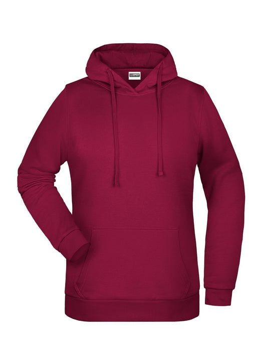 Basic Hoody Lady Damen Sweatshirt / Hoodie – Daiber – Farbe Bordeaux – individuell veredelbar