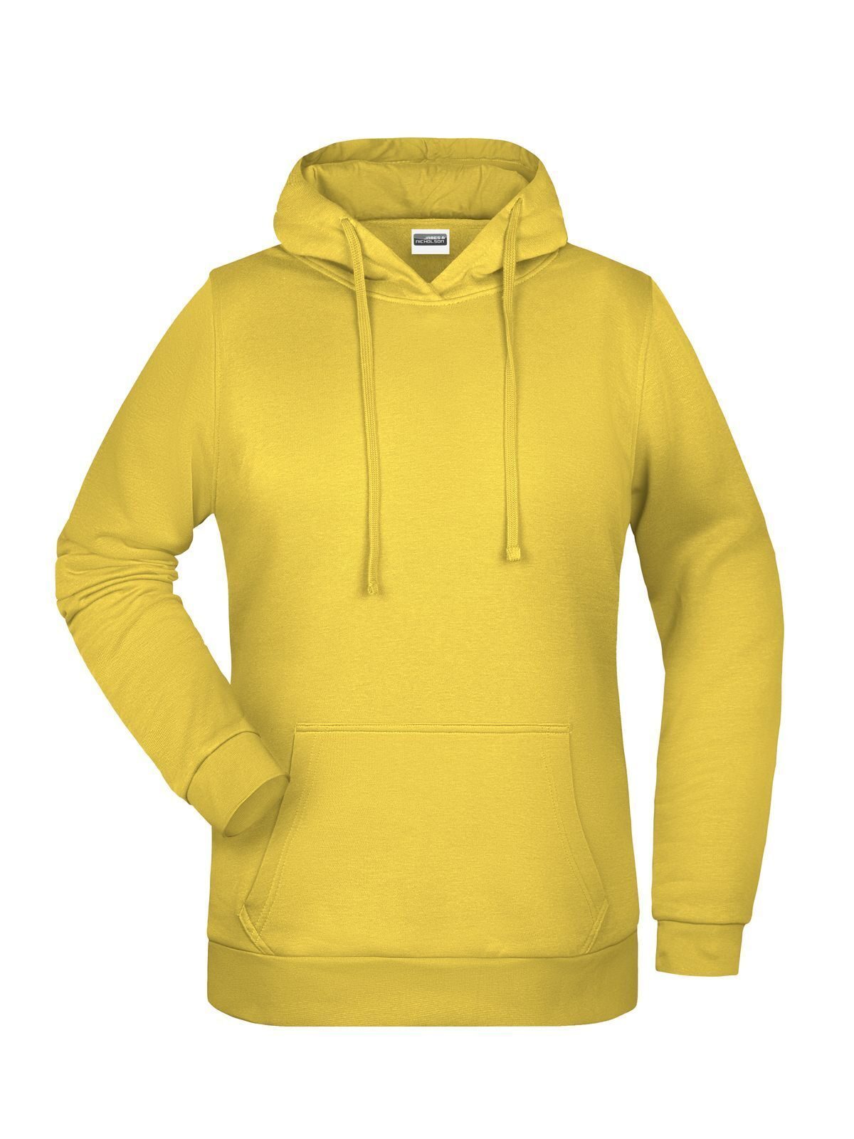 Basic Hoody Lady Damen Sweatshirt / Hoodie – Daiber – Farbe Gelb – individuell veredelbar