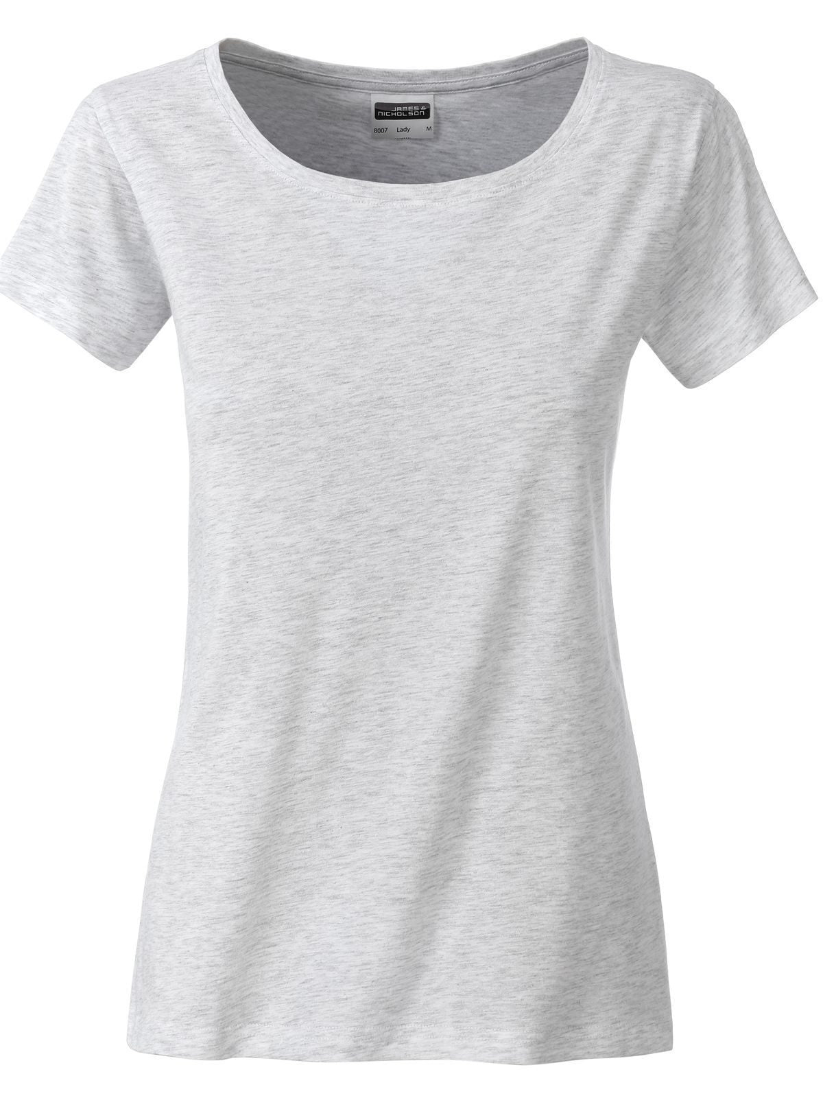 Ladies' Basic-T Damen T-Shirt – Daiber – Farbe ash – individuell veredelbar