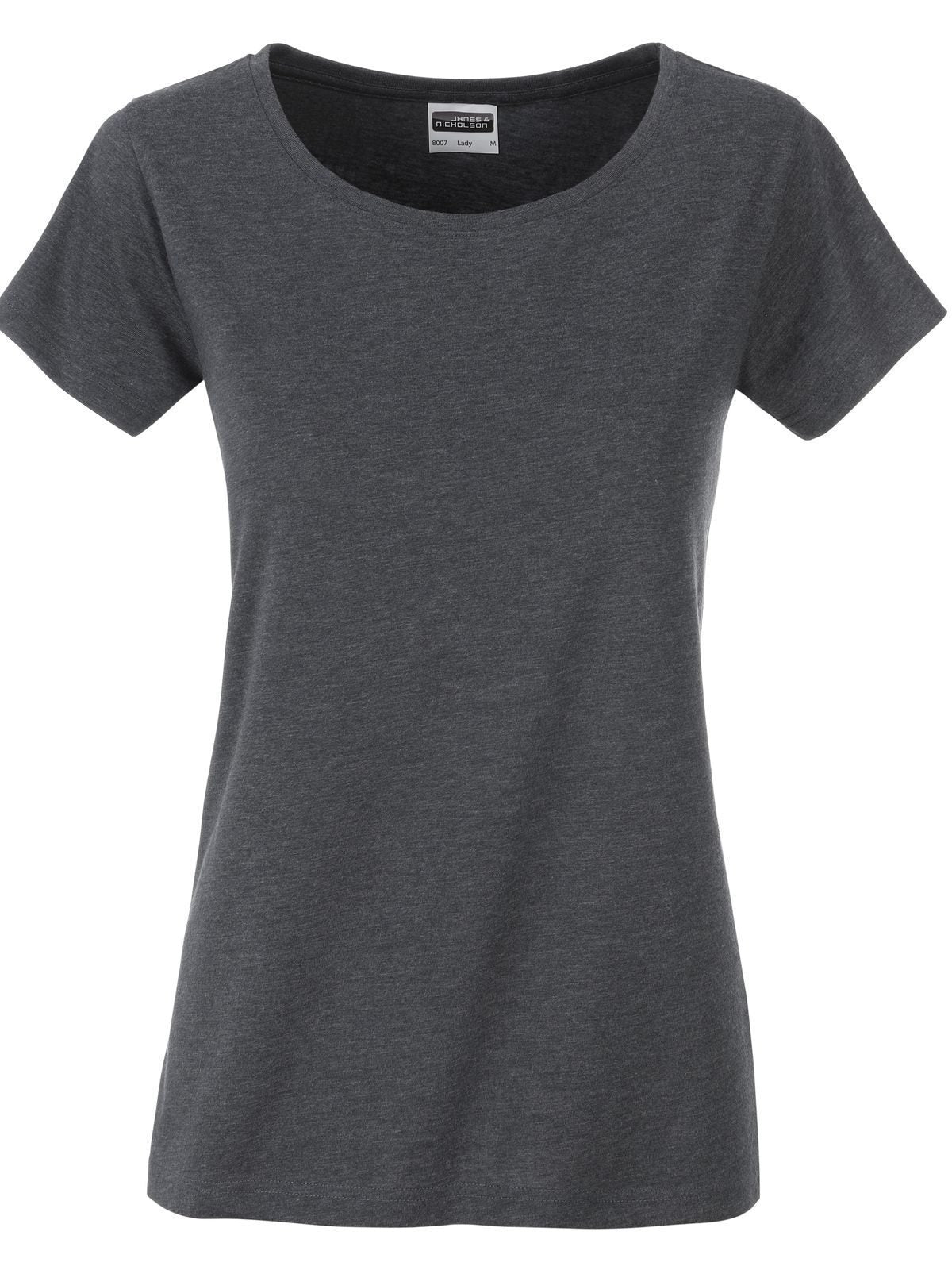 Ladies' Basic-T Damen T-Shirt – Daiber – Farbe black-heather – individuell veredelbar