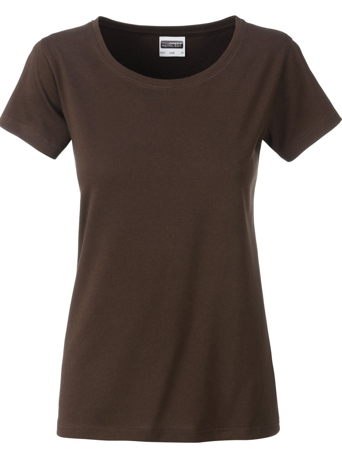 Ladies' Basic-T Damen T-Shirt – Daiber – Farbe Braun – individuell veredelbar