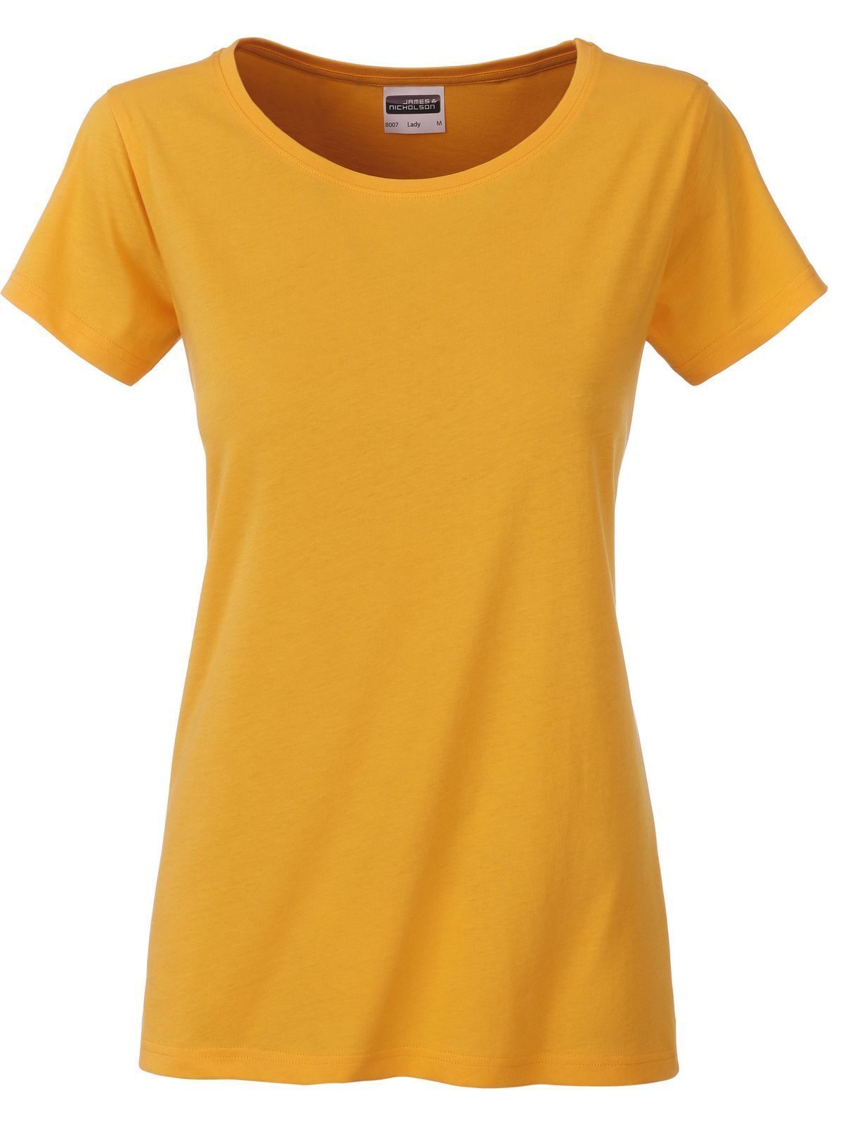 Ladies' Basic-T Damen T-Shirt – Daiber – Farbe gold-yellow – individuell veredelbar