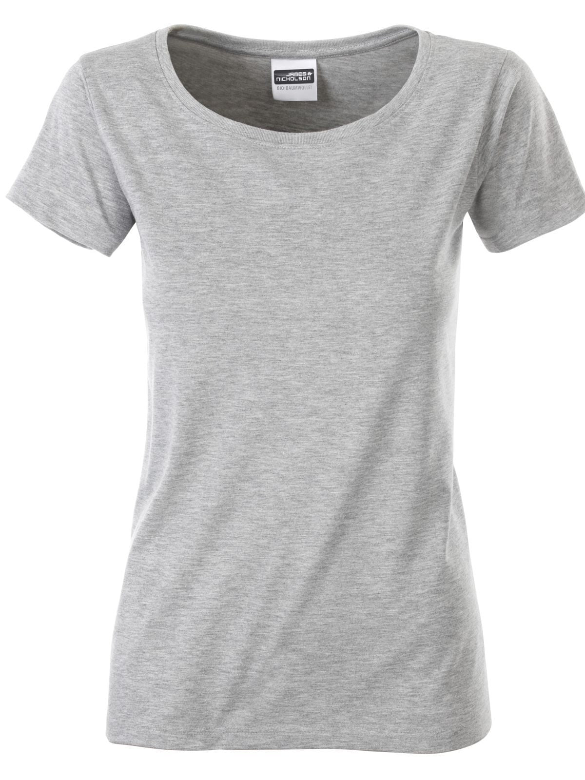 Ladies' Basic-T Damen T-Shirt – Daiber – Farbe grey-heather – individuell veredelbar