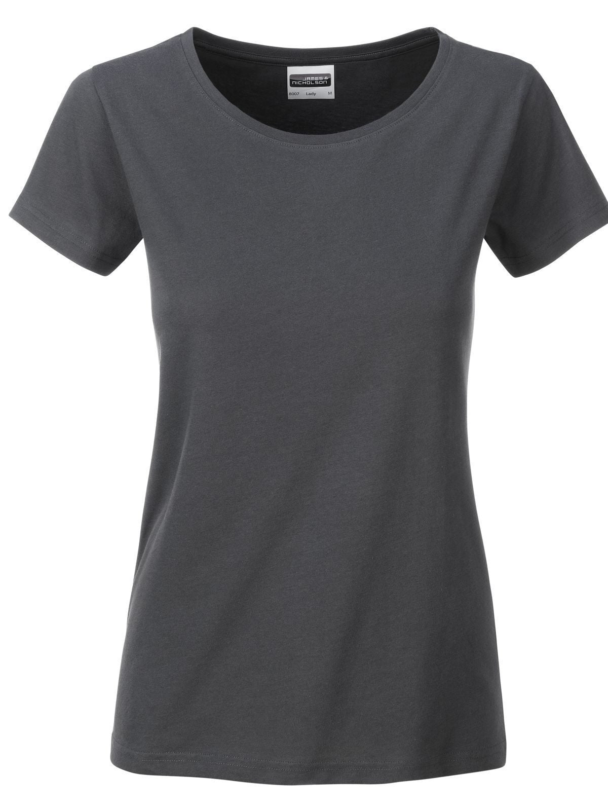 Ladies' Basic-T Damen T-Shirt – Daiber – Farbe graphite – individuell veredelbar