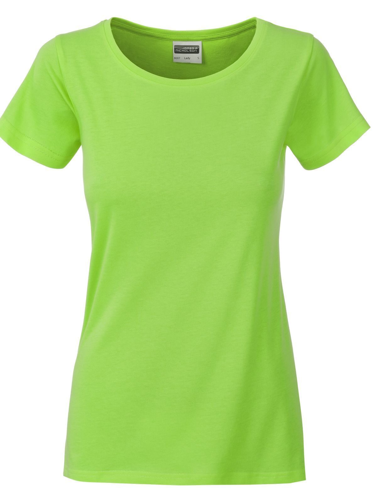 Ladies' Basic-T Damen T-Shirt – Daiber – Farbe lime-green – individuell veredelbar