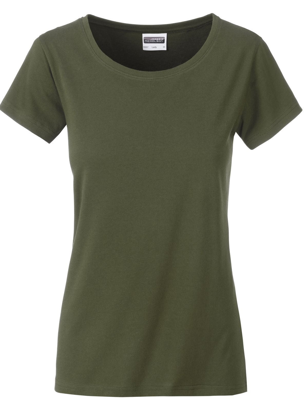 Ladies' Basic-T Damen T-Shirt – Daiber – Farbe Olive – individuell veredelbar
