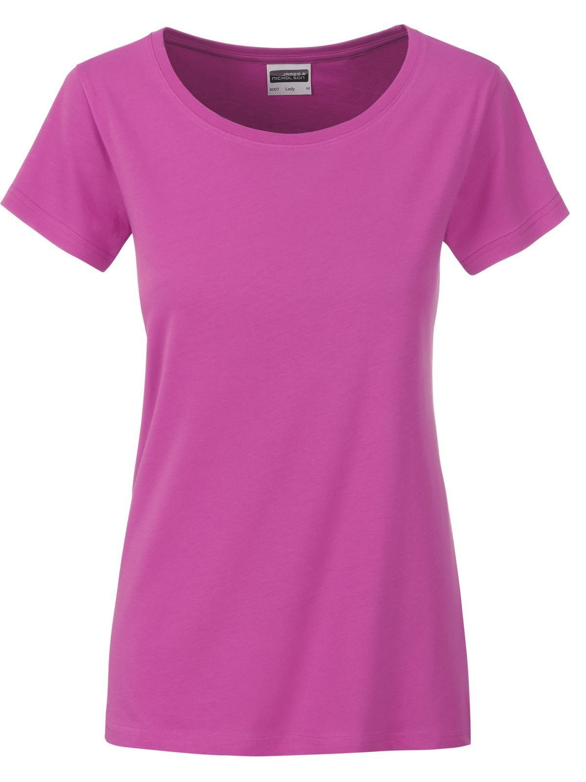 Ladies' Basic-T Damen T-Shirt – Daiber – Farbe Pink – individuell veredelbar