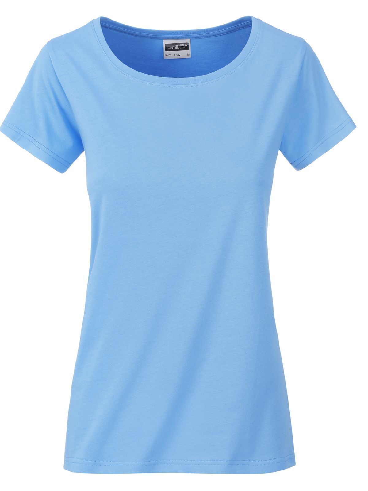Ladies' Basic-T Damen T-Shirt – Daiber – Farbe sky-blue – individuell veredelbar