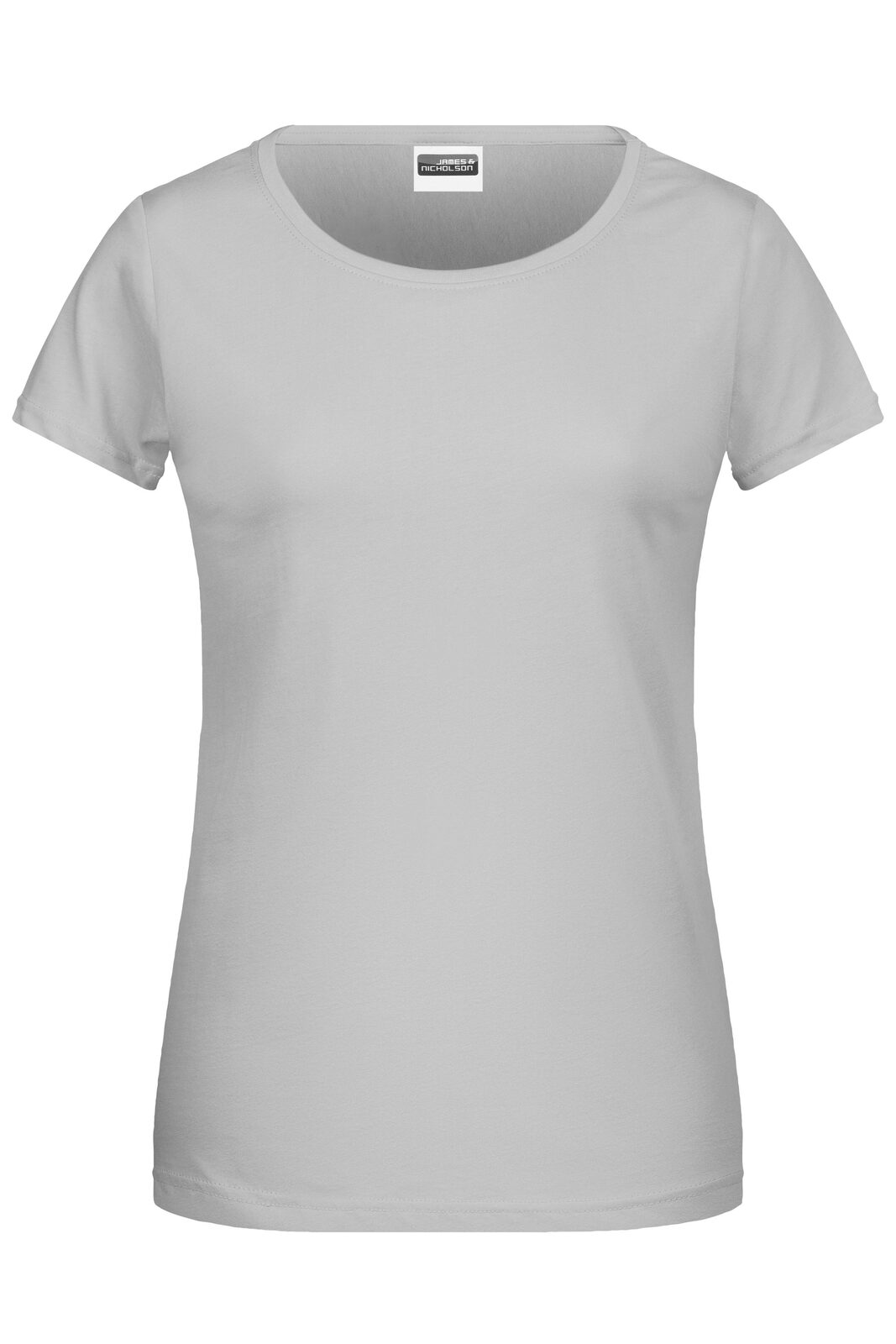 Ladies' Basic-T Damen T-Shirt – Daiber – Farbe soft-grey – individuell veredelbar