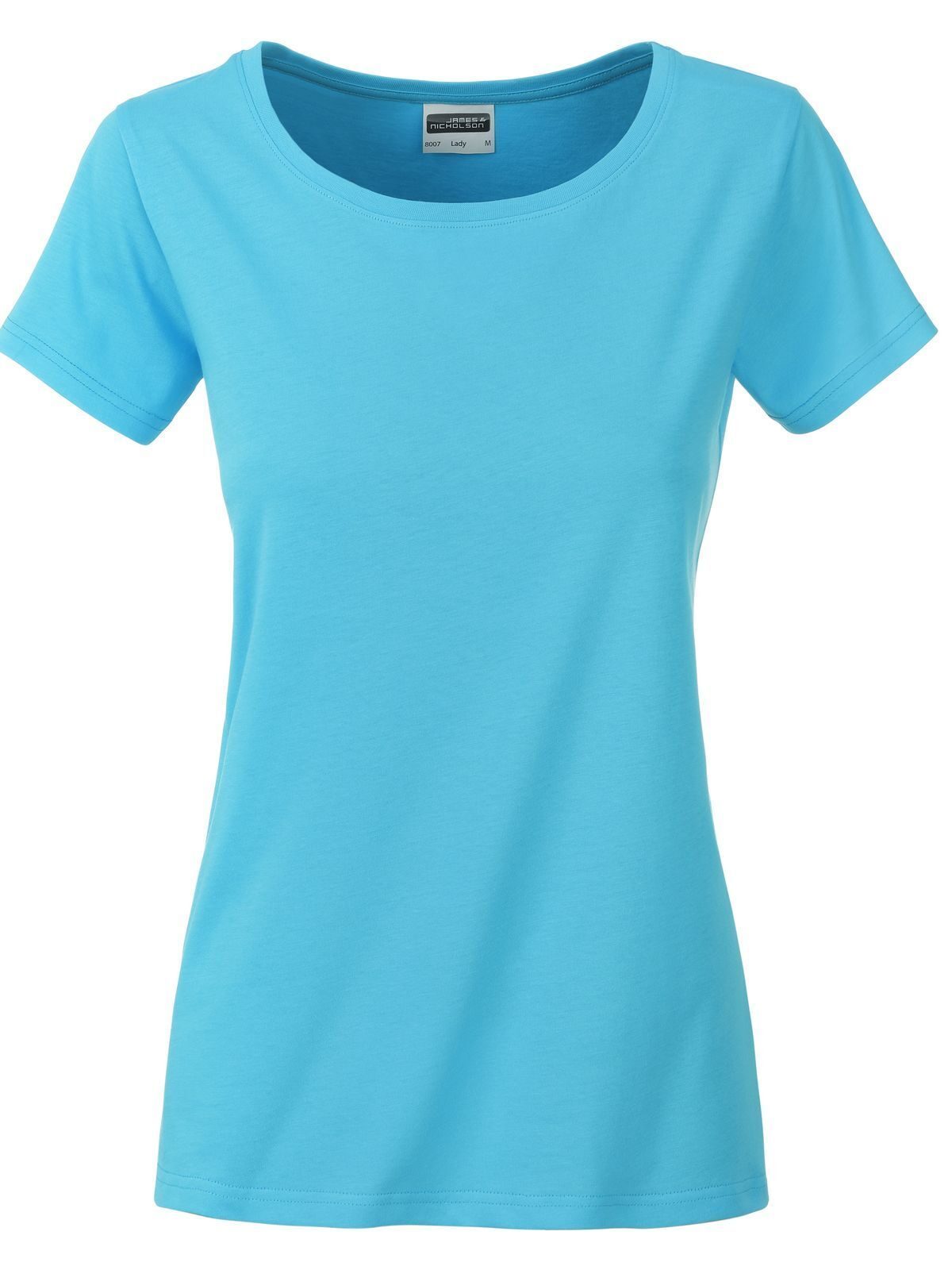 Ladies' Basic-T Damen T-Shirt – Daiber – Farbe Türkis – individuell veredelbar