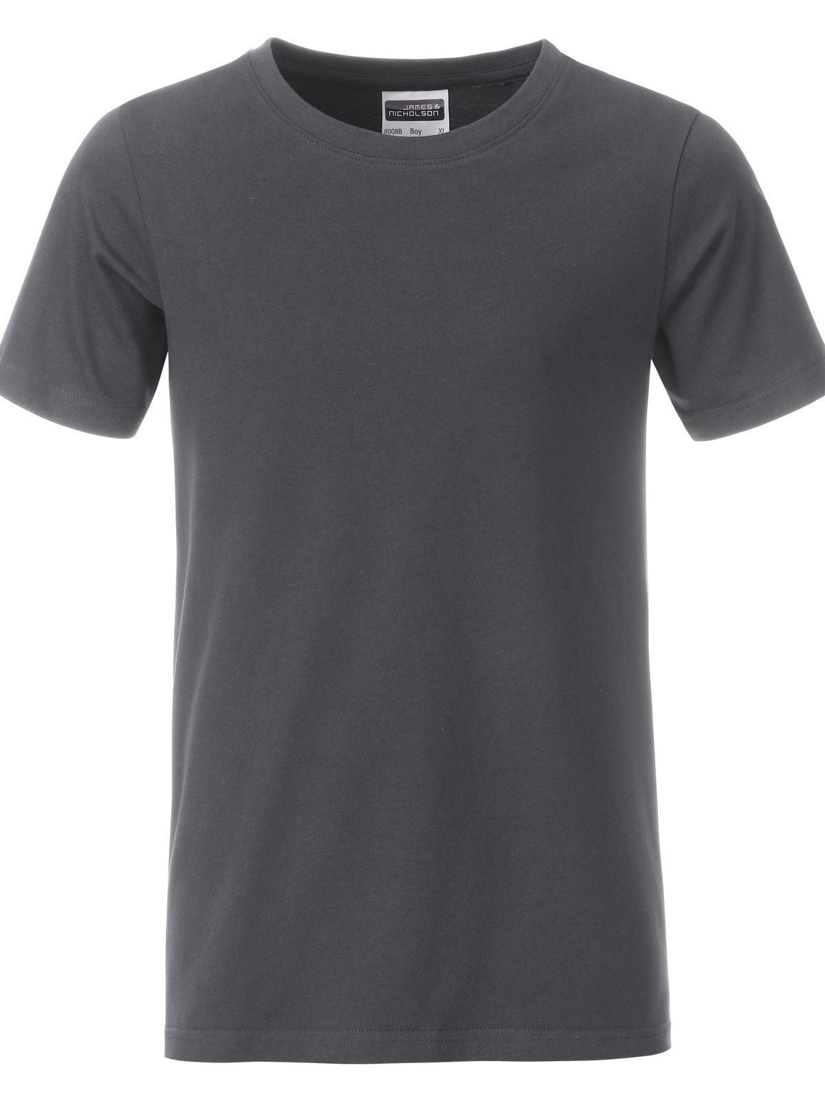 Boys' Basic-T T-Shirt – Daiber – Farbe graphite – individuell veredelbar