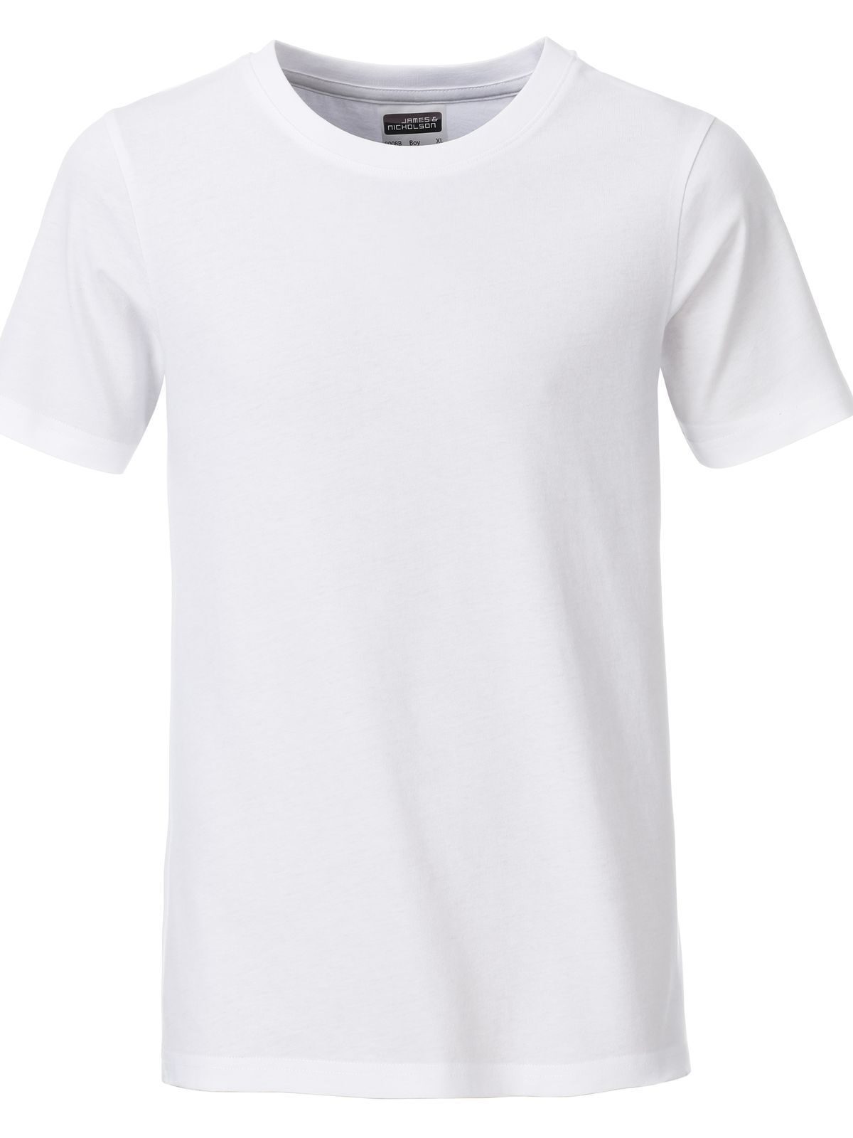 Boys' Basic-T T-Shirt – Daiber – Farbe Weiß – individuell veredelbar