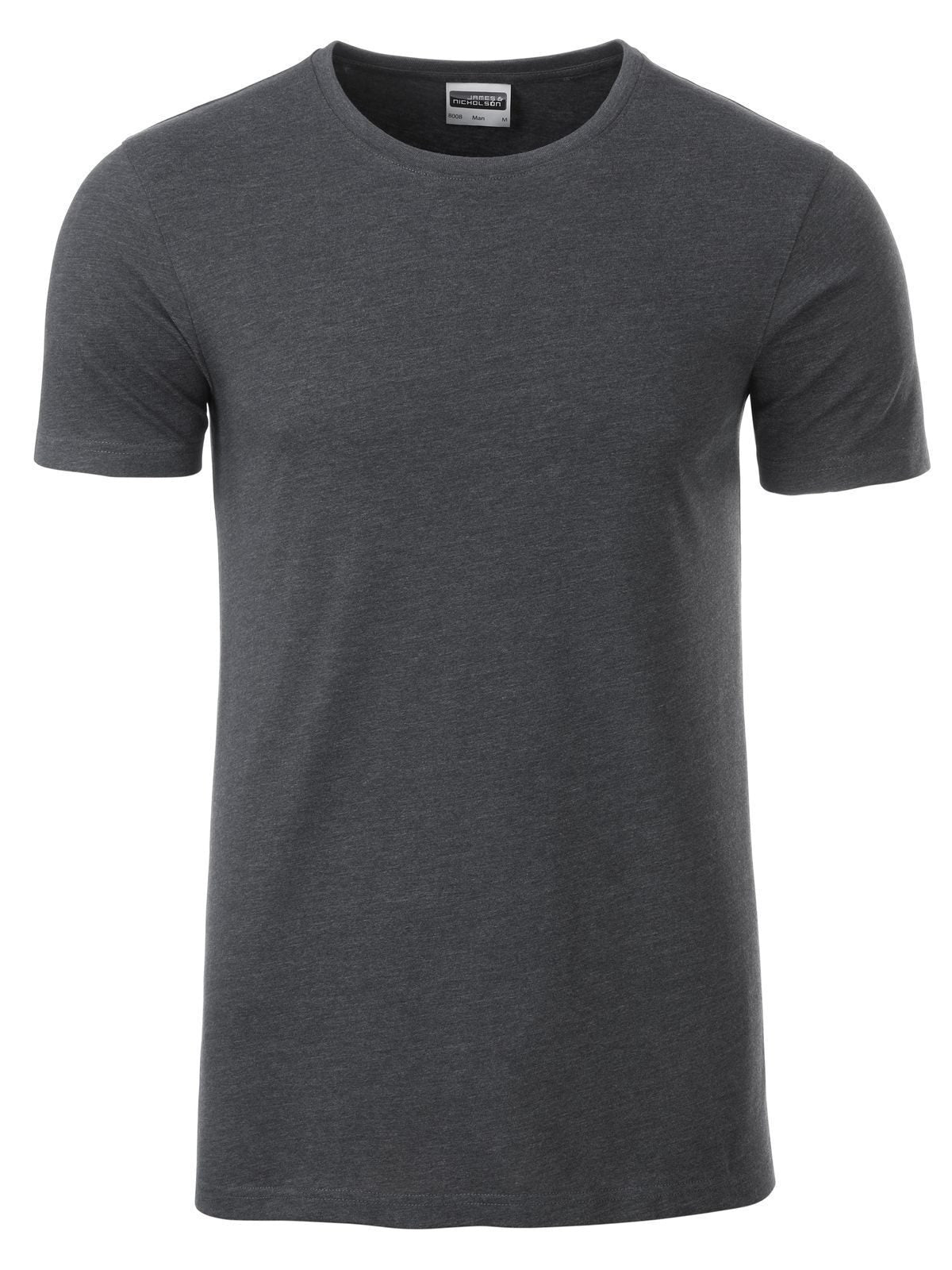Basic-T Herren T-Shirt – Daiber – Farbe black-heather – individuell veredelbar