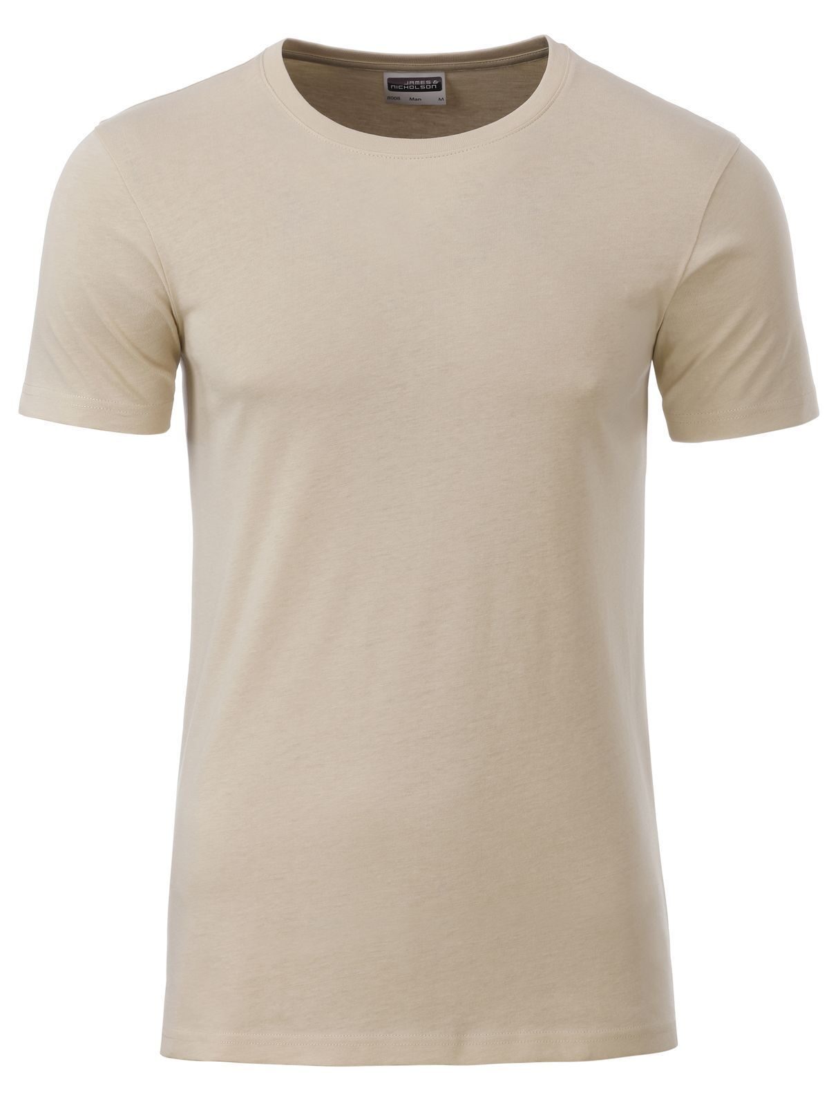 Basic-T Herren T-Shirt – Daiber – Farbe Stein – individuell veredelbar