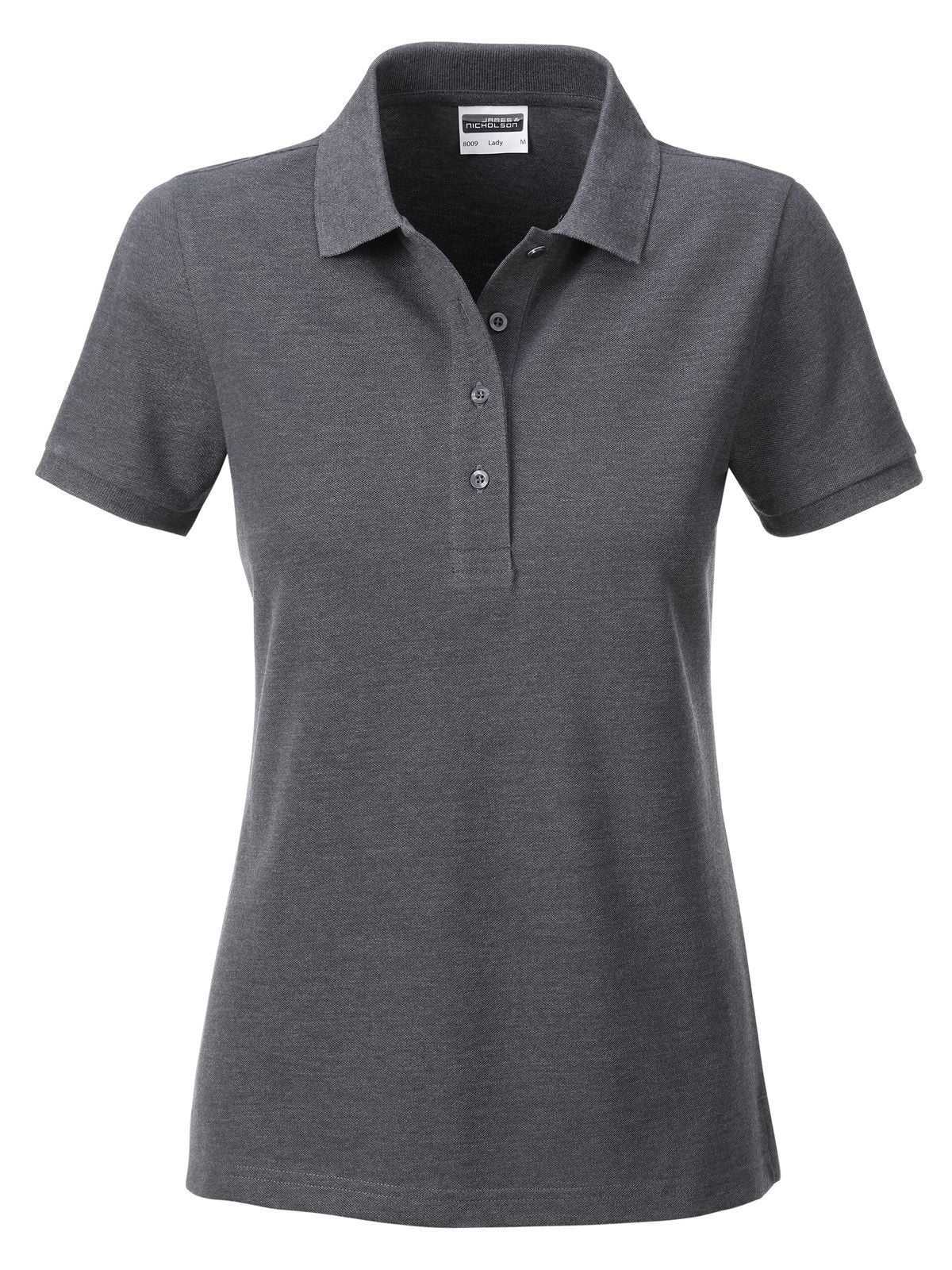 Ladies' Basic Polo Damen Poloshirt – Daiber – Farbe black-heather – individuell veredelbar