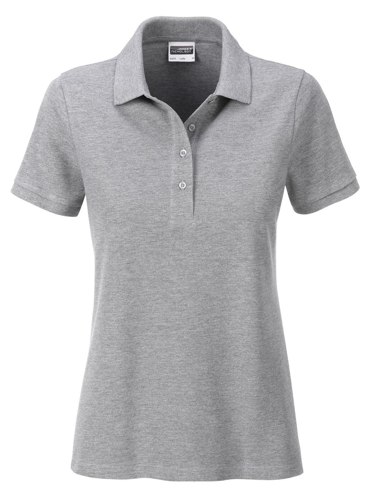 Ladies' Basic Polo Damen Poloshirt – Daiber – Farbe grey-heather – individuell veredelbar