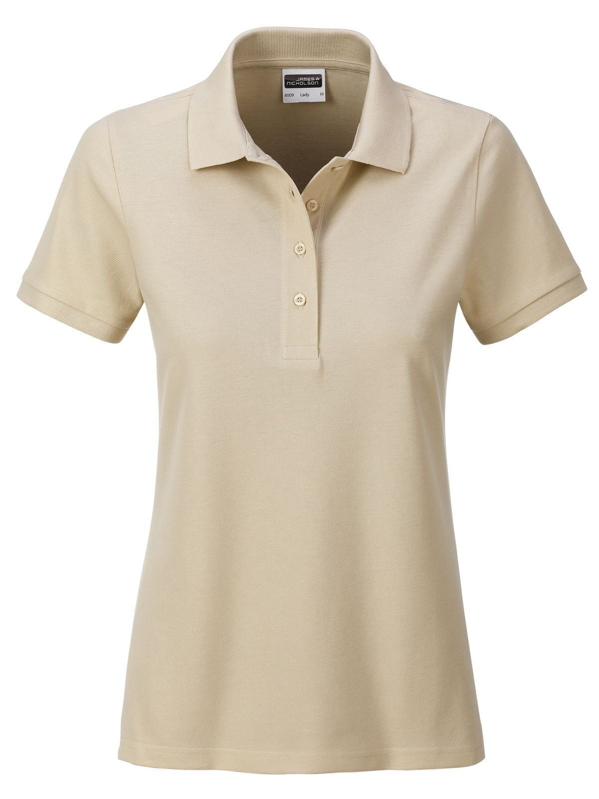Ladies' Basic Polo Damen Poloshirt – Daiber – Farbe Stein – individuell veredelbar