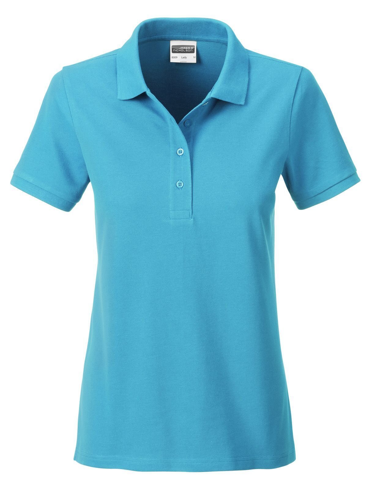Ladies' Basic Polo Damen Poloshirt – Daiber – Farbe Türkis – individuell veredelbar