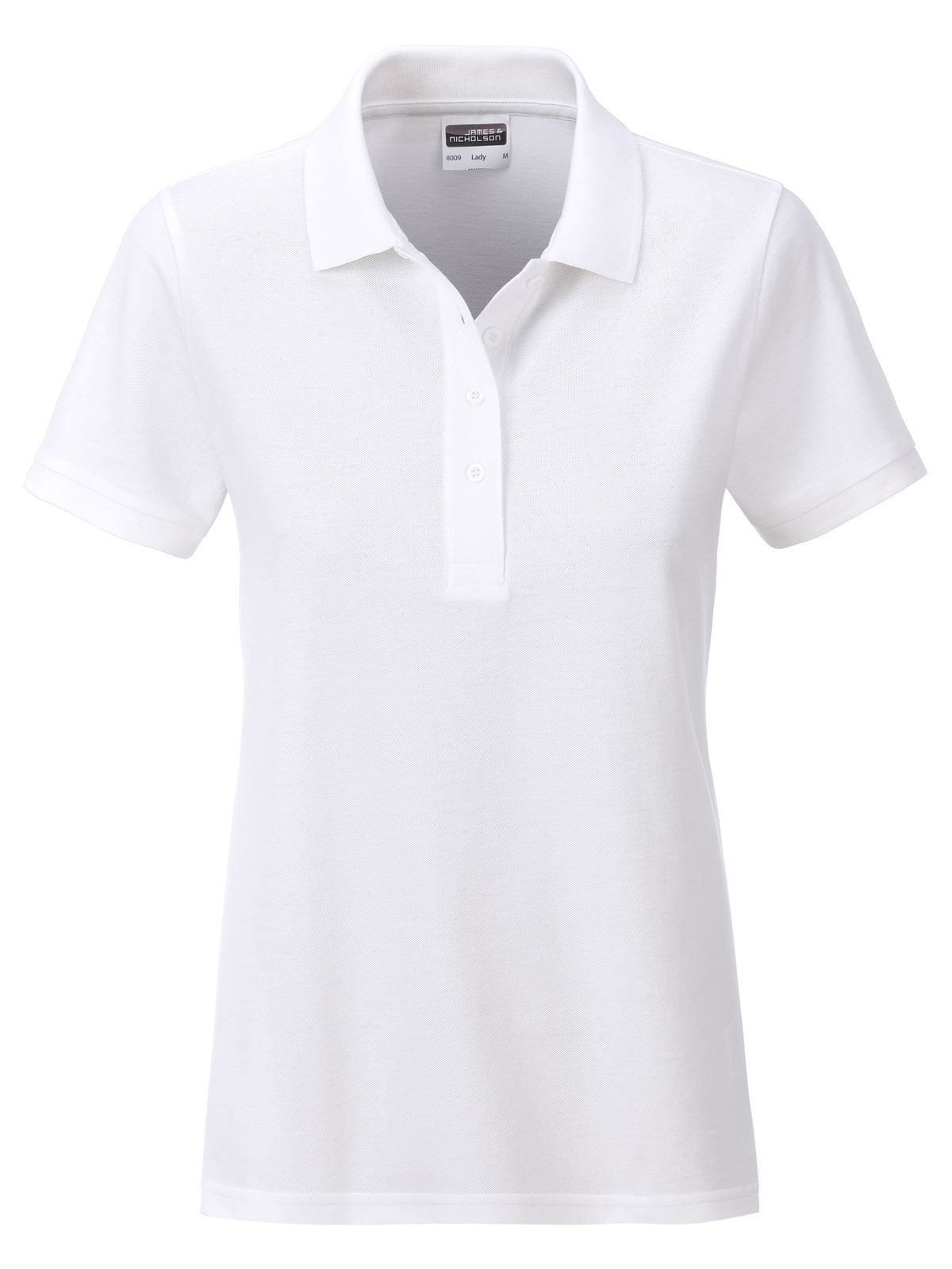 Ladies' Basic Polo Damen Poloshirt – Daiber – Farbe Weiß – individuell veredelbar