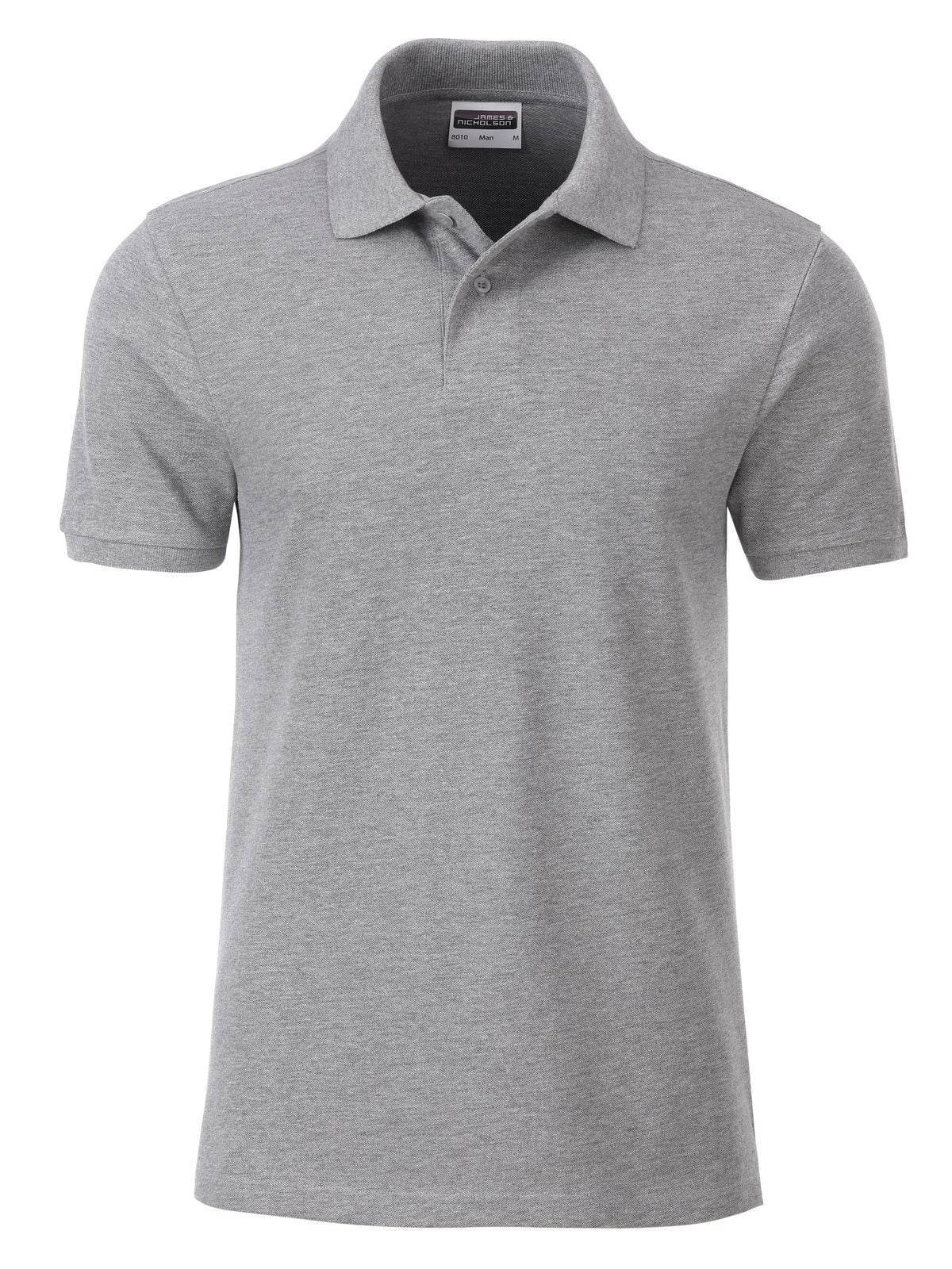 Basic Polo Herren Poloshirt – Daiber – Farbe grey-heather – individuell veredelbar