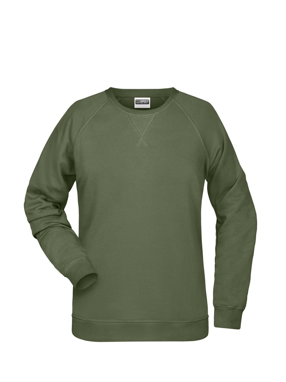 Ladies' Sweat Damen Sweatshirt / Hoodie – Daiber – Farbe Olive – individuell veredelbar
