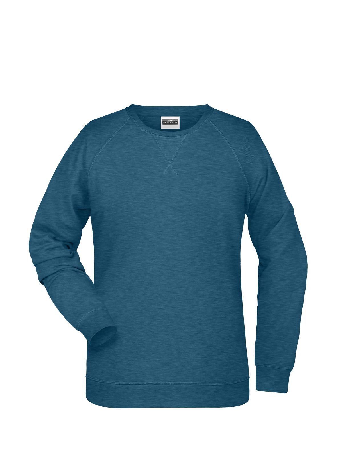 Ladies' Sweat Damen Sweatshirt / Hoodie – Daiber – Farbe petrol-melange – individuell veredelbar