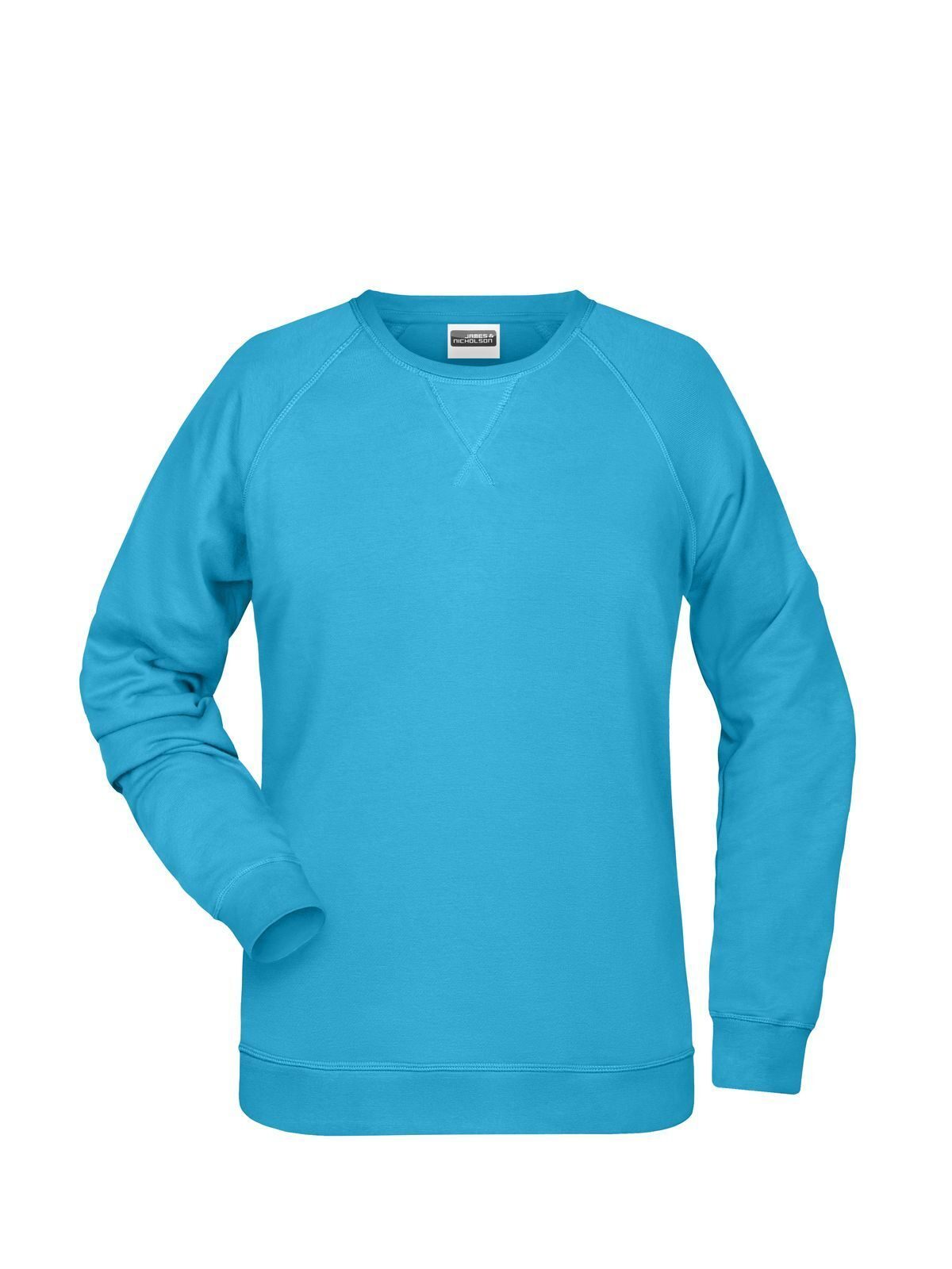 Ladies' Sweat Damen Sweatshirt / Hoodie – Daiber – Farbe Türkis – individuell veredelbar