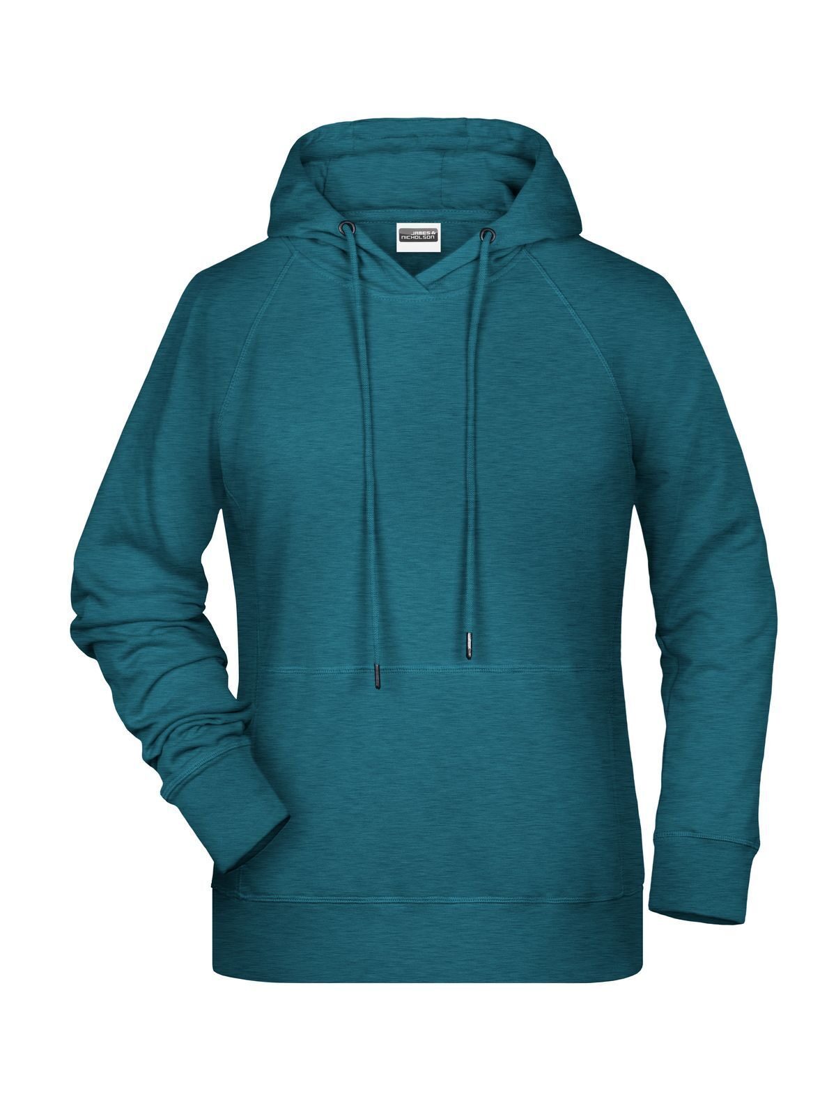 Ladies' Hoody Damen Sweatshirt / Hoodie – Daiber – Farbe petrol-melange – individuell veredelbar
