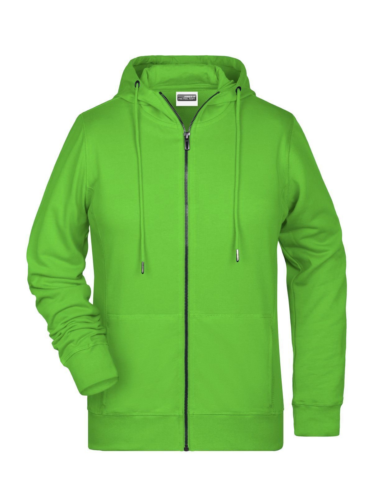 Ladies' Zip Hoody Damen Sweatshirt / Hoodie – Daiber – Farbe lime-green – individuell veredelbar