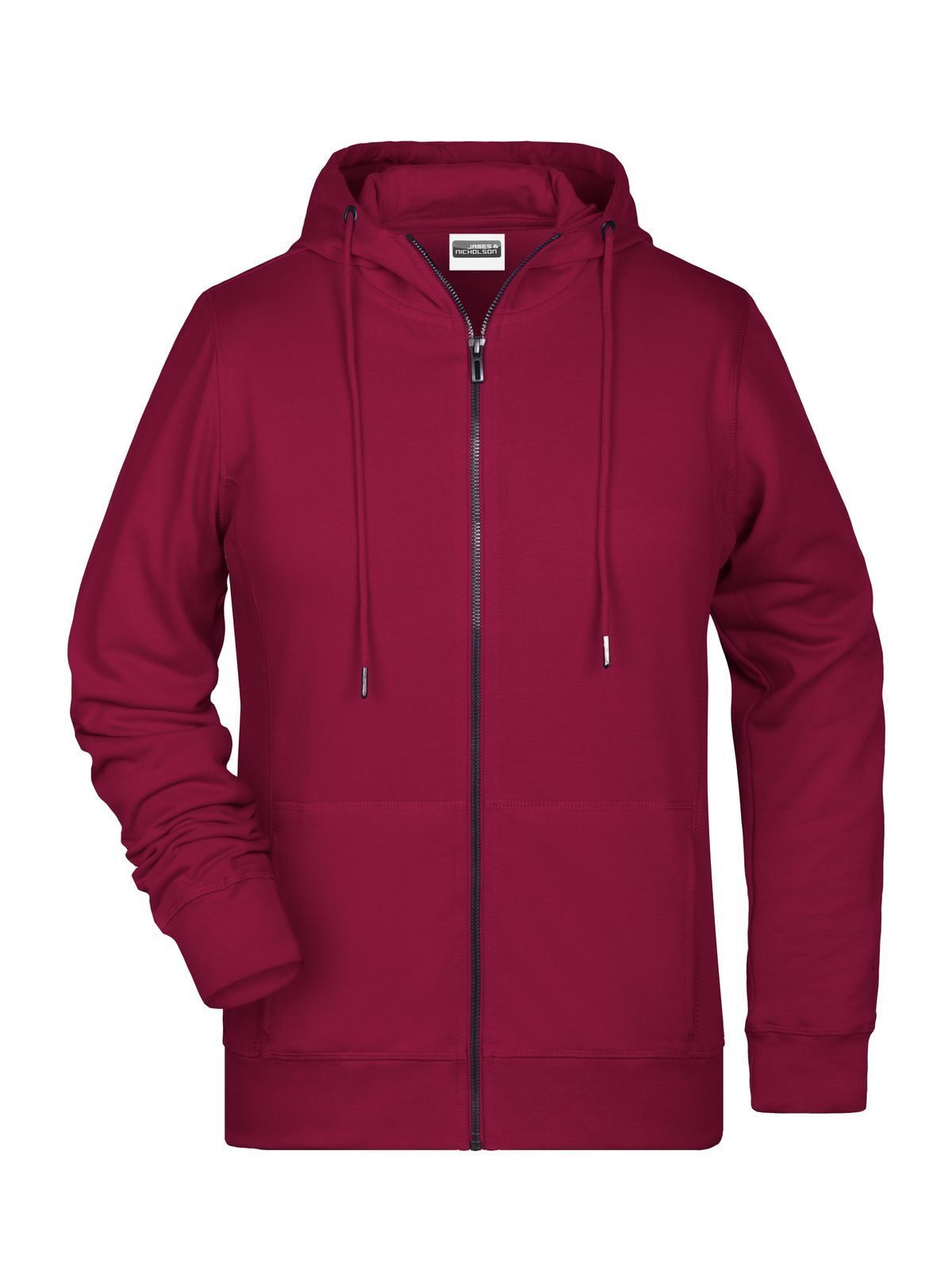 Ladies' Zip Hoody Damen Sweatshirt / Hoodie – Daiber – Farbe Bordeaux – individuell veredelbar