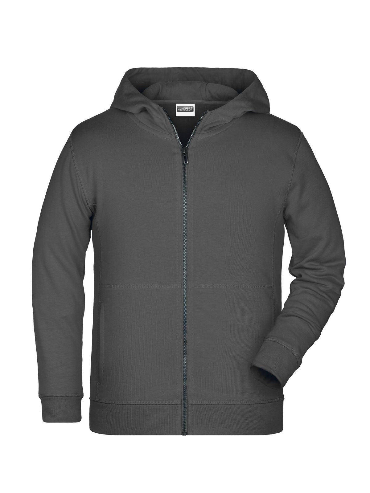 Zip Hoody Kinder Sweatshirt / Hoodie – Daiber – Farbe graphite – individuell veredelbar