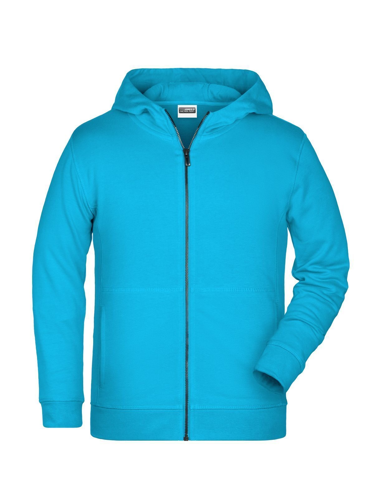 Zip Hoody Kinder Sweatshirt / Hoodie – Daiber – Farbe Türkis – individuell veredelbar
