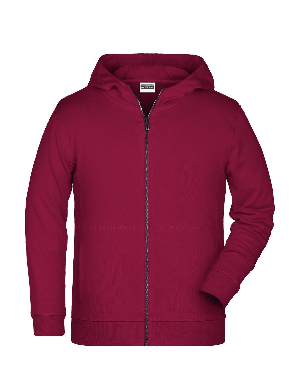 Zip Hoody Kinder Sweatshirt / Hoodie – Daiber – Farbe Bordeaux – individuell veredelbar