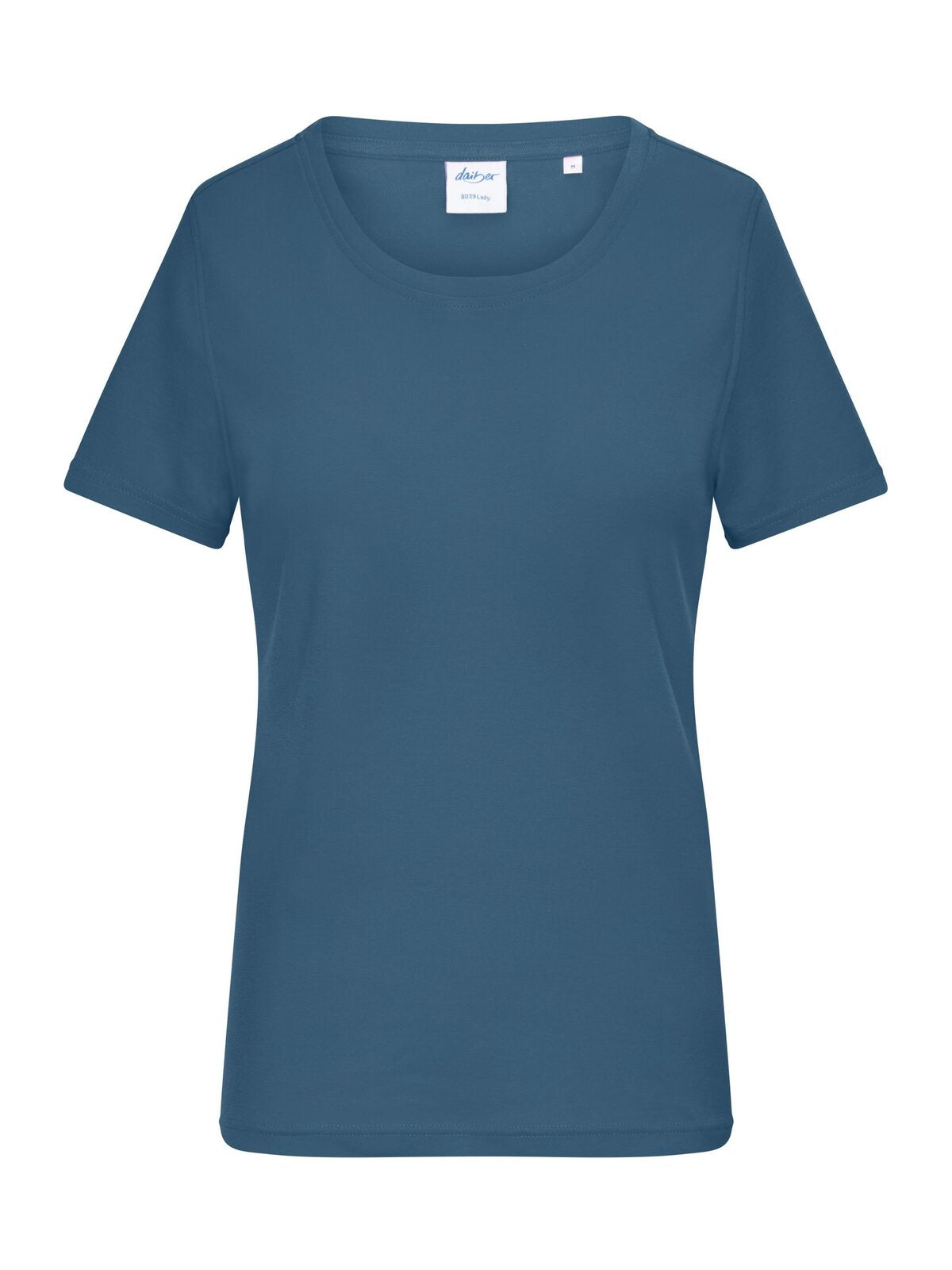 Ladies' 1:1 Rib Damen T-Shirt – Daiber – Farbe dusty blue – individuell veredelbar