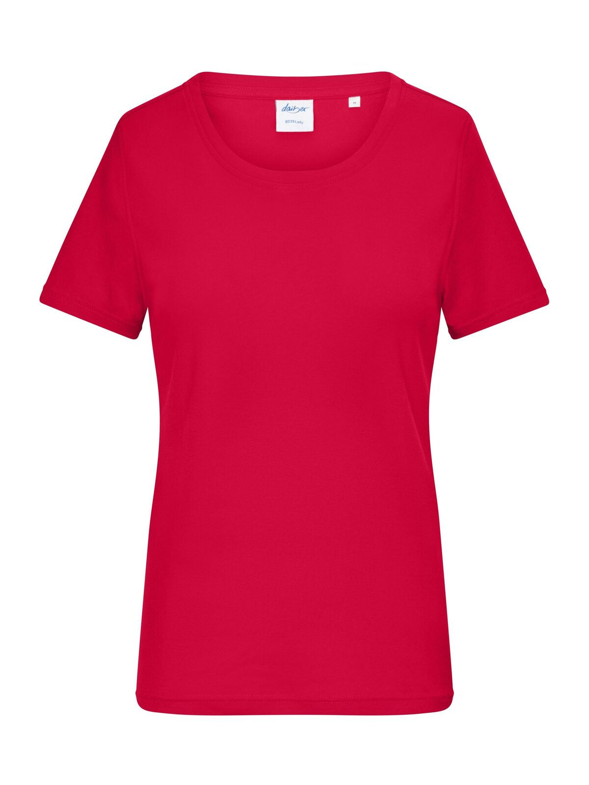 Ladies' 1:1 Rib Damen T-Shirt – Daiber – Farbe Rot – individuell veredelbar