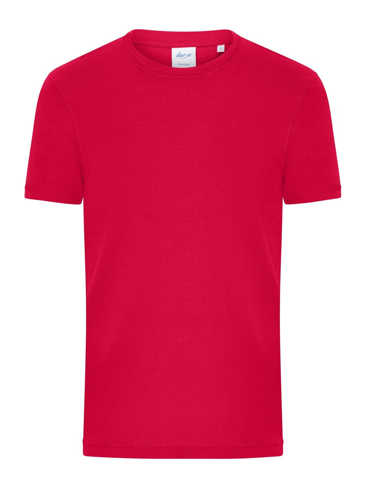 1:1 Rib Herren T-Shirt – Daiber – Farbe Rot – individuell veredelbar