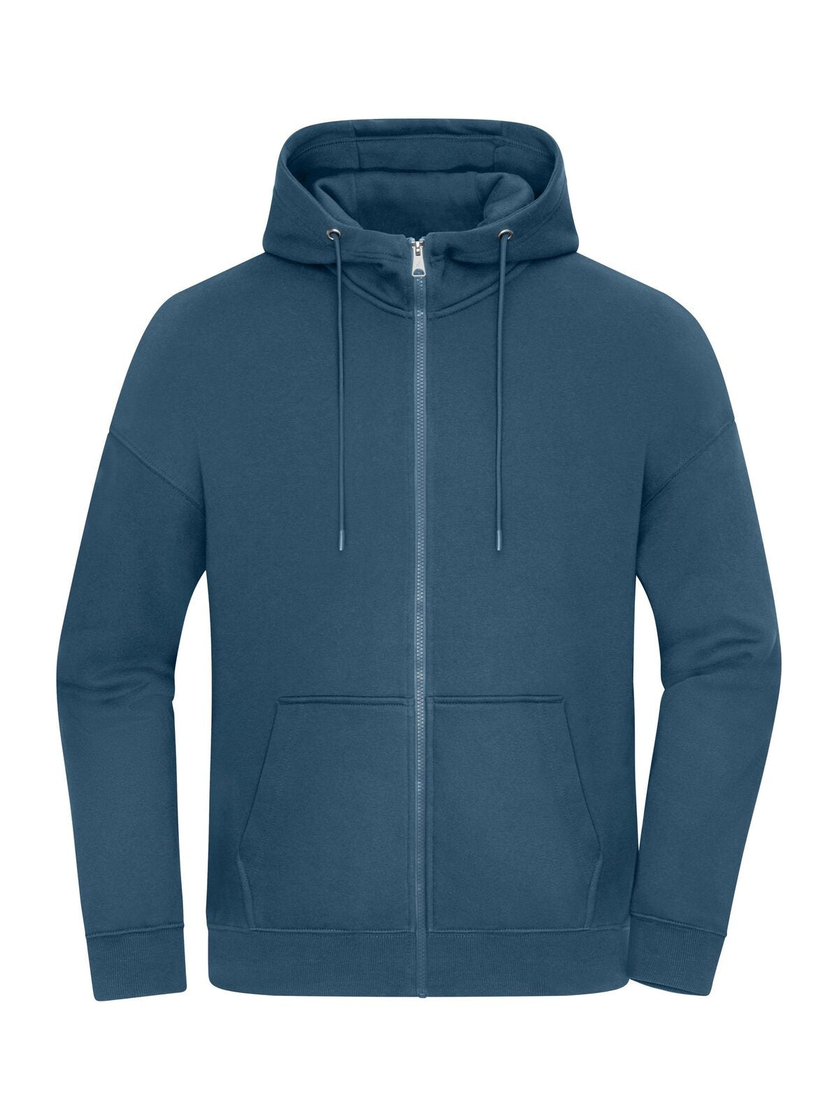 Oversized Hooded Jacket Unisex Sweatshirt / Hoodie – Daiber – Farbe dusty blue – individuell veredelbar