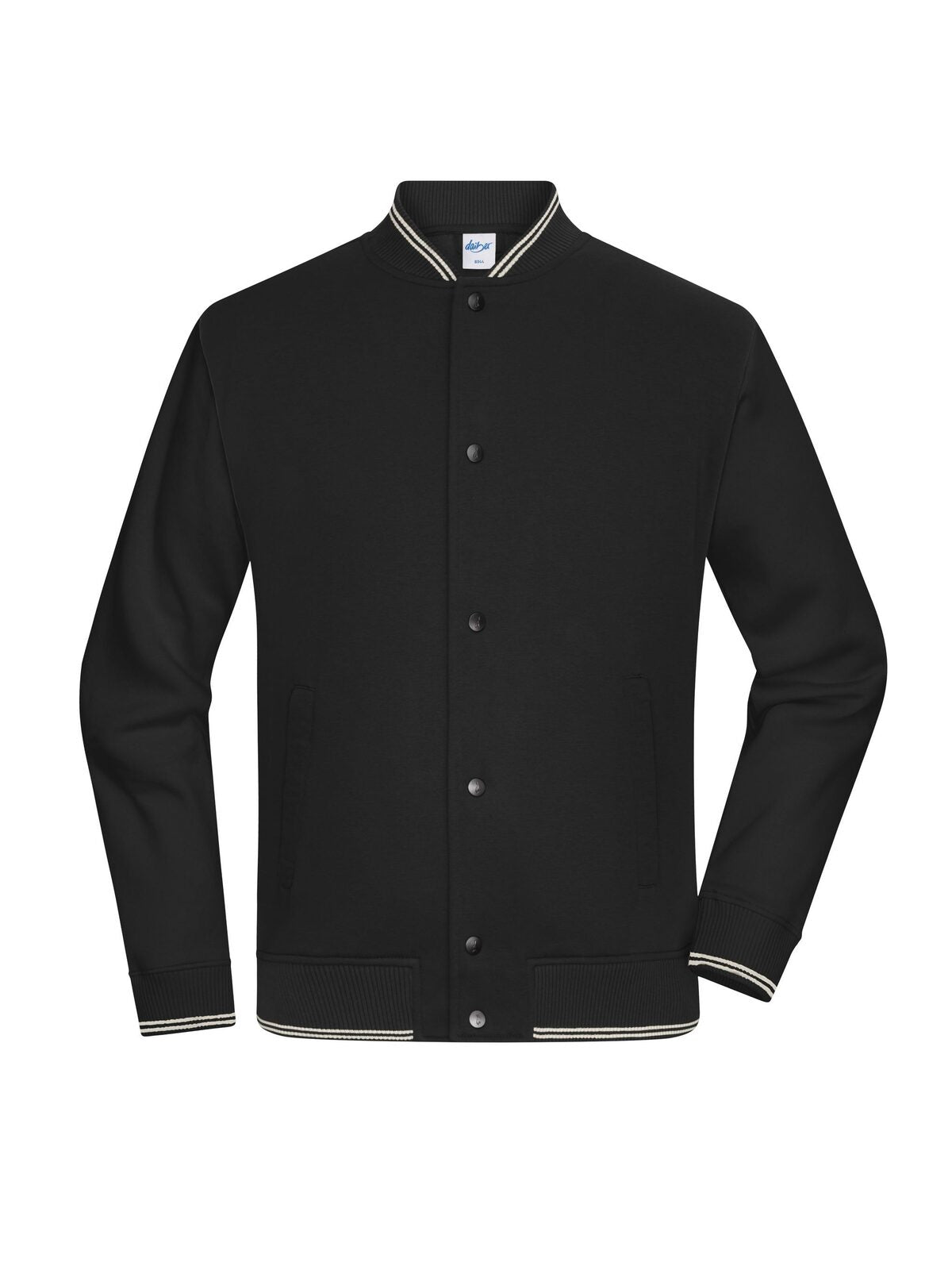 College-Jacket Unisex Sweatshirt / Hoodie – Daiber – Farbe black/black – individuell veredelbar