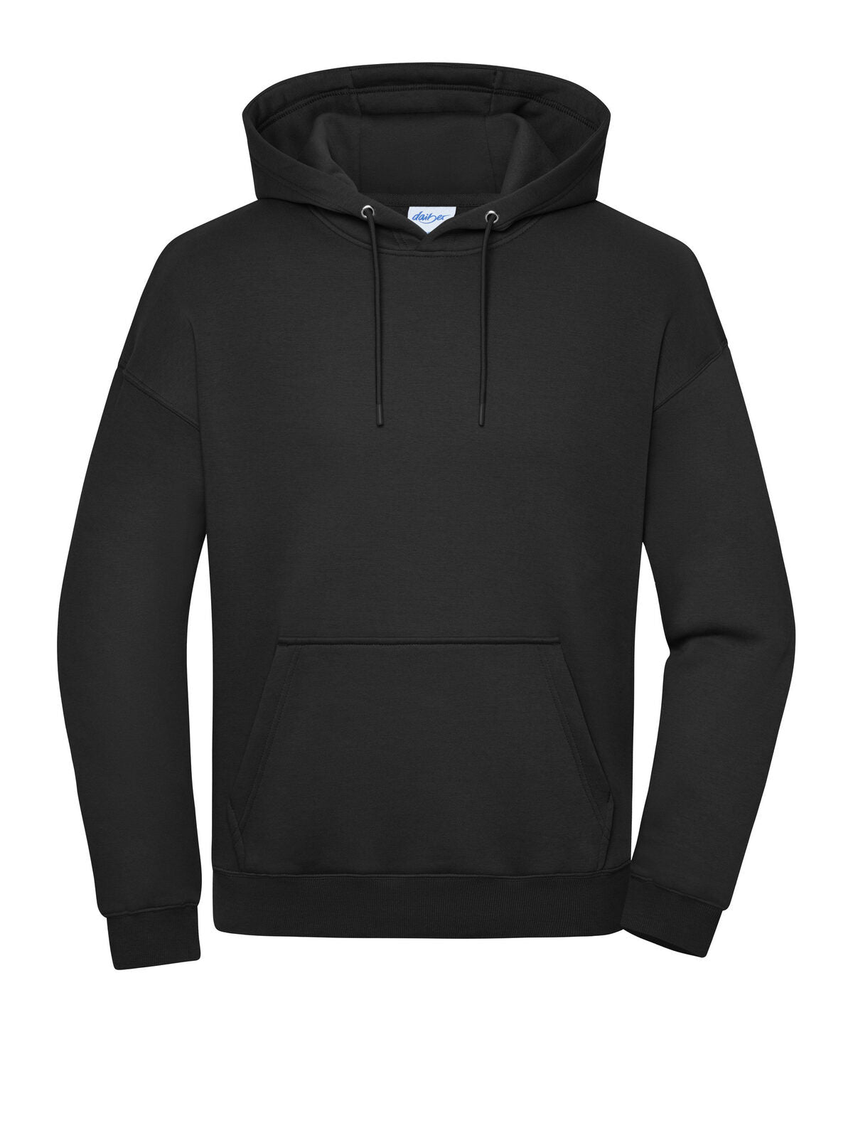Oversized Sweat Hoody Unisex Sweatshirt / Hoodie – Daiber – Farbe Schwarz – individuell veredelbar