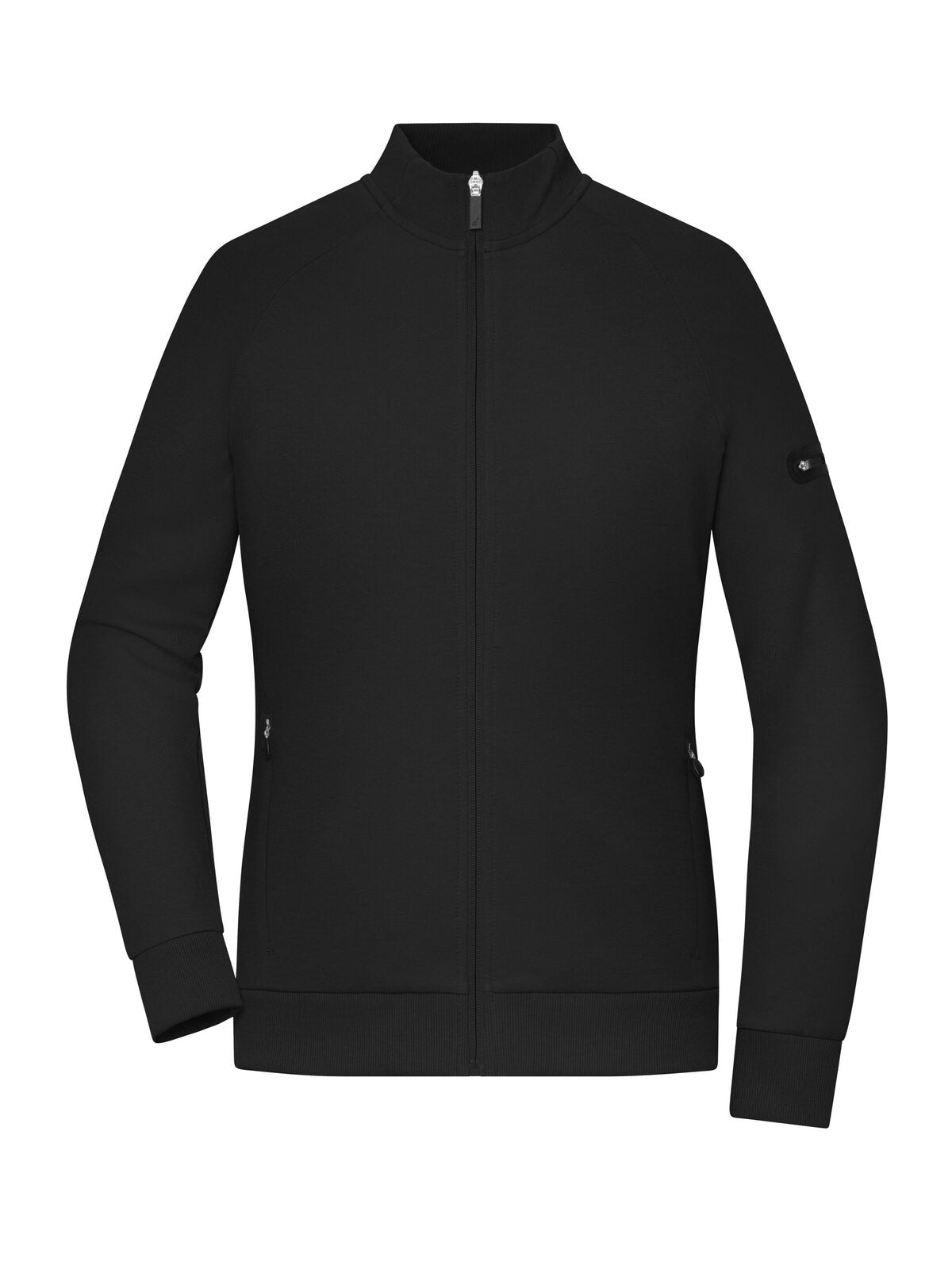 Ladies‘ Zip Jacket Interlock Damen Sweatshirt / Hoodie – Daiber – Farbe Schwarz – individuell veredelbar