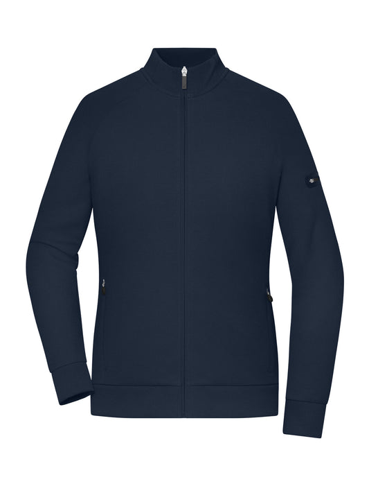 Ladies‘ Zip Jacket Interlock Damen Sweatshirt / Hoodie – Daiber – Farbe Navy – individuell veredelbar