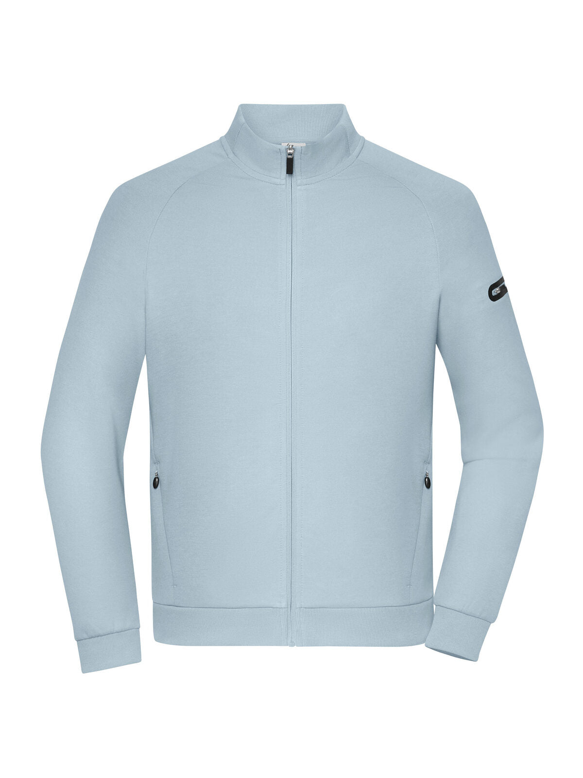 Men‘s Zip Jacket Interlock Herren Sweatshirt / Hoodie – Daiber – Farbe milky blue – individuell veredelbar