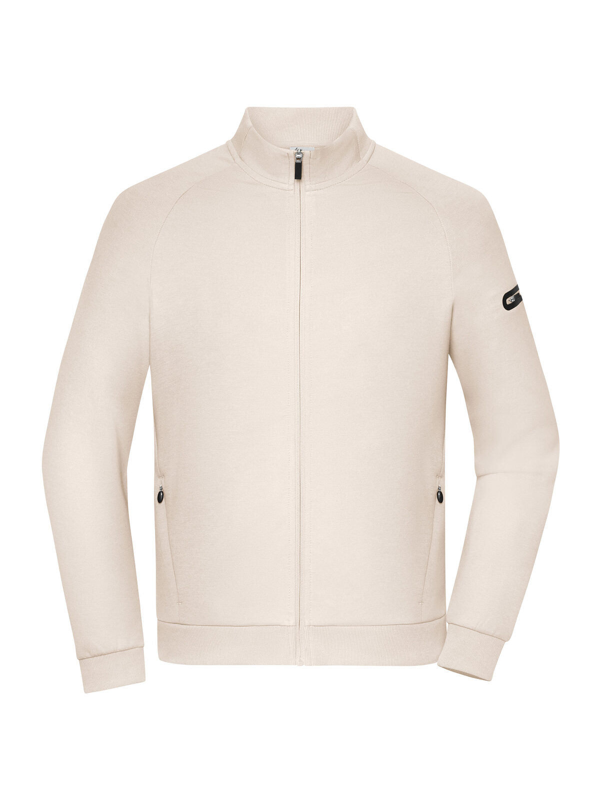 Men‘s Zip Jacket Interlock Herren Sweatshirt / Hoodie – Daiber – Farbe sandstone – individuell veredelbar