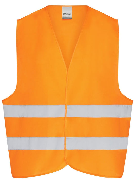 Adults Warnweste / Sicherheitsweste – Daiber – Farbe fluorescent-orange – individuell veredelbar