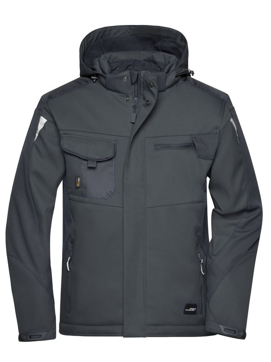 Craftsmen Softshell Jacket - Strong Herren – Daiber – Farbe black/black – individuell veredelbar