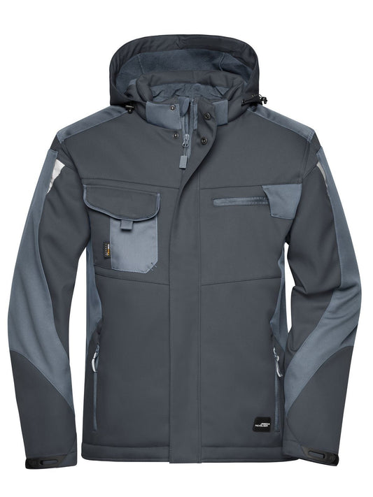 Craftsmen Softshell Jacket - Strong Herren – Daiber – Farbe black/carbon – individuell veredelbar