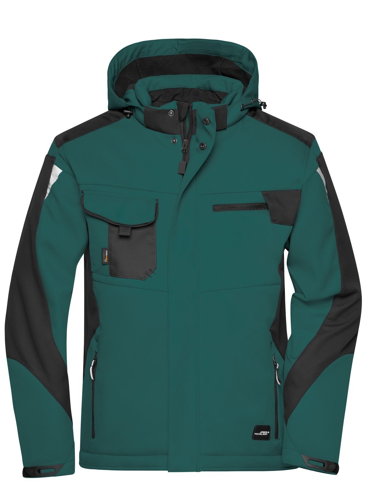 Craftsmen Softshell Jacket - Strong Herren – Daiber – Farbe dark-green/black – individuell veredelbar