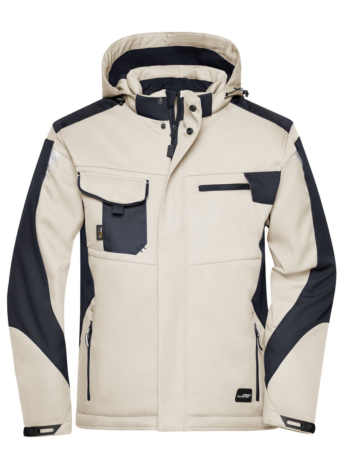 Craftsmen Softshell Jacket - Strong Herren – Daiber – Farbe stone/black – individuell veredelbar